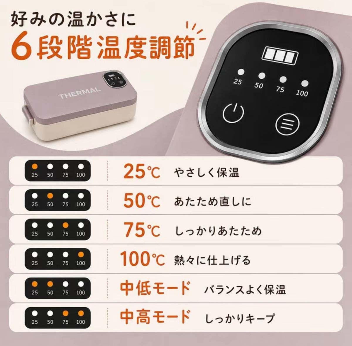 Amiya Thermal Bento™｜コードレス充電式電気弁当箱