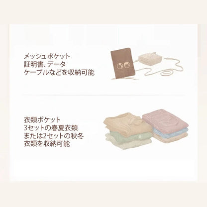 Amiya Pro プレミアム圧縮トラベルバッグ™